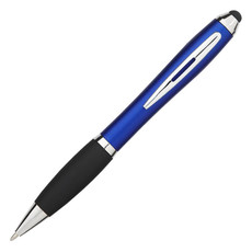 Penna a sfera e stylus Nash - colore Blu Royal/Nero