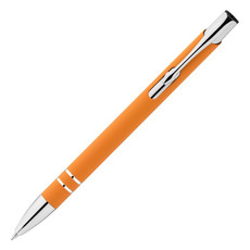 Penna con finitura gommata - colore Arancio