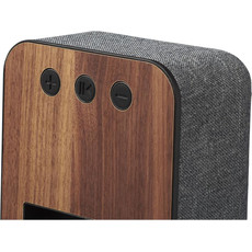 Speaker Bluetooth® in tessuto e legno - colore Grigio