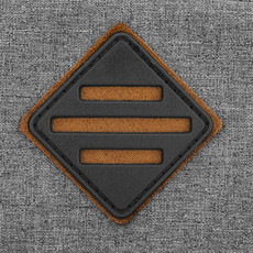 Borsa da viaggio con dettagli in similpelle - colore Grigio Melange