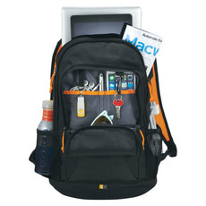 Zaino porta computer 15,6" e porta tablet Ibira - colore Nero/Arancio