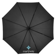 Ombrello automatico 23" antivento personalizzabile - colore Nero