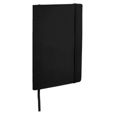 Notebook con copertina morbida personalizzabile - colore Nero