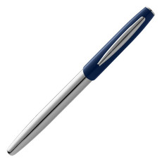 Penna roller Geneva - colore Argento/Blu
