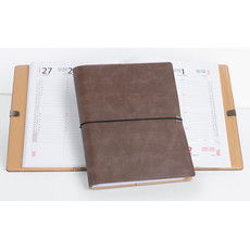 Agenda settimanale 17X24 portafoglio 2024 con elastico talpa