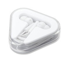 Auricolare in astuccio di PS colore bianco MO8149-06