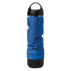 Borraccia in tritan con speaker ed asciugamano colore blu royal MO9158-37