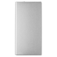 Power Bank in alluminio 8000 mAh colore argento opaco