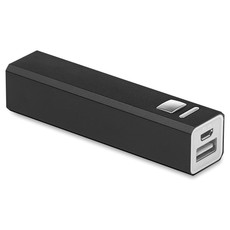 Power bank in alluminio colore nero