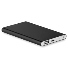 Power bank in alluminio da 4000 mAh colore nero MO8735-03
