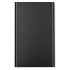 Power bank in alluminio da 4000 mAh colore nero