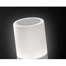 Speaker con luce da tavolo multifunzione colore bianco