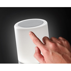 Speaker con luce da tavolo multifunzione colore bianco