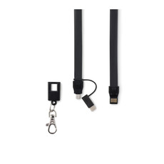 Porta blocco A5 a righe con powerbank colore nero