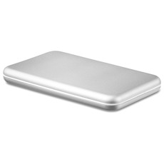 Power bank solare 4000 mAh per emergenze colore argento opaco