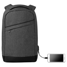 Zaino bicolore con schienale rinforzato colore nero