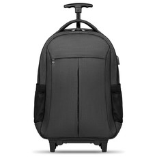 Zaino trolley bicolore con scomparto per laptop colore grigio