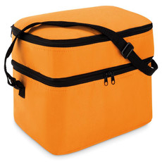 Borsa frigo con 2 comparti colore arancio