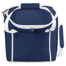 Borsa frigo in poliestere e bordi in contrasto colore blu MO8772-04