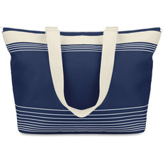 Borsa mare in poliestere con zip colore blu MO8710-04