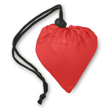 Borsa pieghevole con coulisse colore rosso