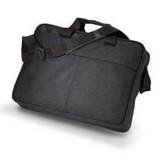 Portadocumenti con tracolla in poliestere colore nero IT2074-03