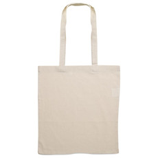 Shopper in cotone con manici lunghi colore beige MO9267-13