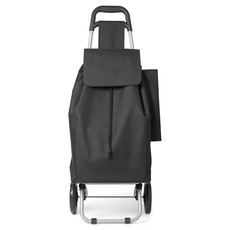 Trolley spesa con zip e porta ombrello colore nero MO8635-03