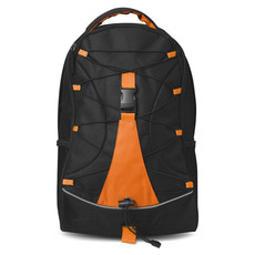 Zaino avventura con tasche a rete sui lati colore arancio MO7558-10