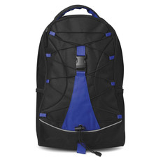 Zaino avventura con tasche a rete sui lati colore blu MO7558-04