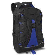 Zaino avventura con tasche a rete sui lati colore blu