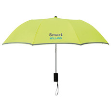 Ombrello 21 pollici double face in pongee colore verde neon