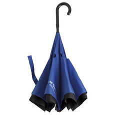 Ombrello Reversibile con struttura in fibra di vetro colore blu royal