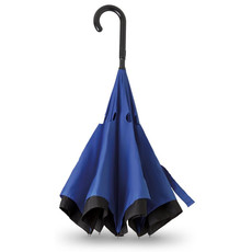 Ombrello Reversibile con struttura in fibra di vetro colore blu royal