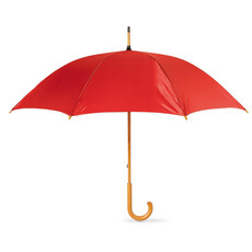 Ombrello da 23 pollici con manico in legno colore rosso KC5132-05