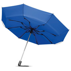 Ombrello reversibile 23 pollici con manico con pulsante colore blu royal