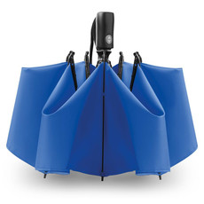 Ombrello reversibile 23 pollici con manico con pulsante colore blu royal