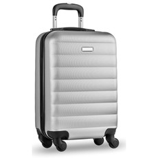Trolley rigido 20 pollici con lucchetto di sicurezza colore argento opaco MO9178-16