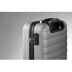 Trolley rigido 20 pollici con lucchetto di sicurezza colore argento opaco