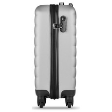 Trolley rigido 20 pollici con lucchetto di sicurezza colore argento opaco