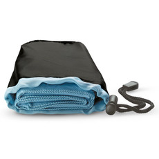 Asciugamano con custodia di nylon colore blu KC6333-04