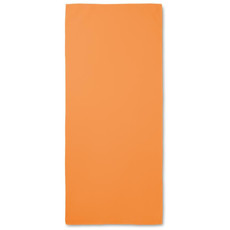 Asciugamano sport in sacca a rete colore arancio