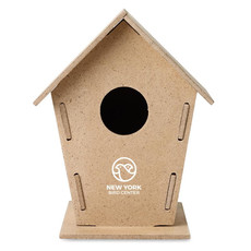 Casetta per uccelli da giardino colore legno