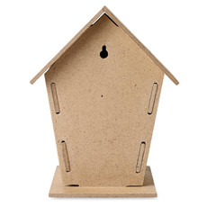 Casetta per uccelli da giardino colore legno