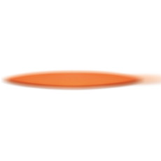 Frisbee pieghevole in poliestere colore arancio