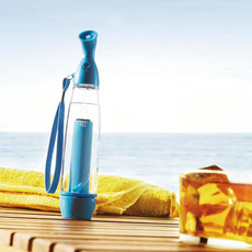 Spray per acqua con cordoncino colore turchese