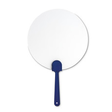 Ventaglio rotondo in plastica colore blu IT3491-04