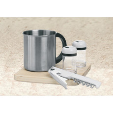 Zaino picnic per 4 persone con plaid e utensili colore marrone