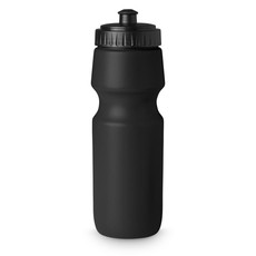 Borraccia sport da 700 ml in plastica coprente colore nero MO8933-03