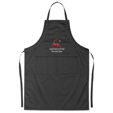 Grembiule da cucina regolabile con 2 tasche frontali colore nero